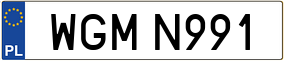 Trailer License Plate